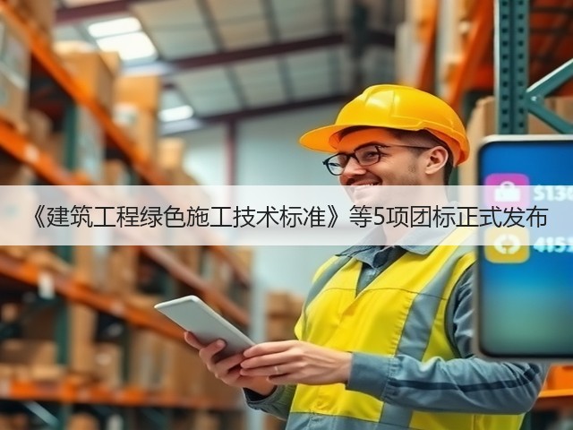 《建筑工程绿色施工技术标准》等5项团标正式发布(图1)