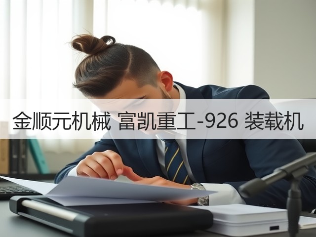 金顺元机械 富凯重工-926 装载机(图1)