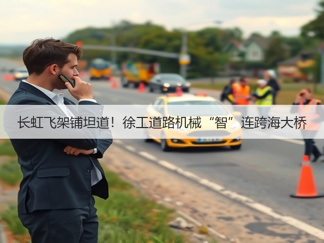 长虹飞架铺坦道！徐工道路机械“智”连跨海大桥(图2)