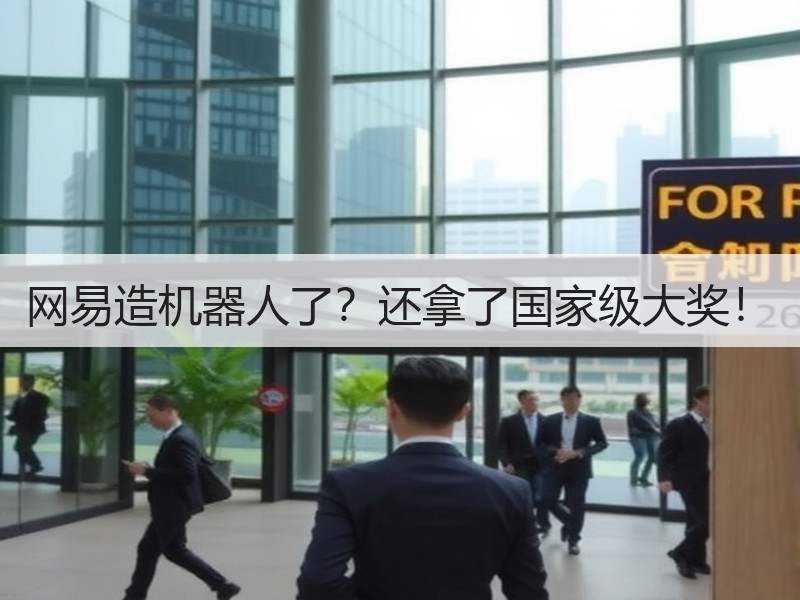 网易造机器人了？还拿了国家级大奖！