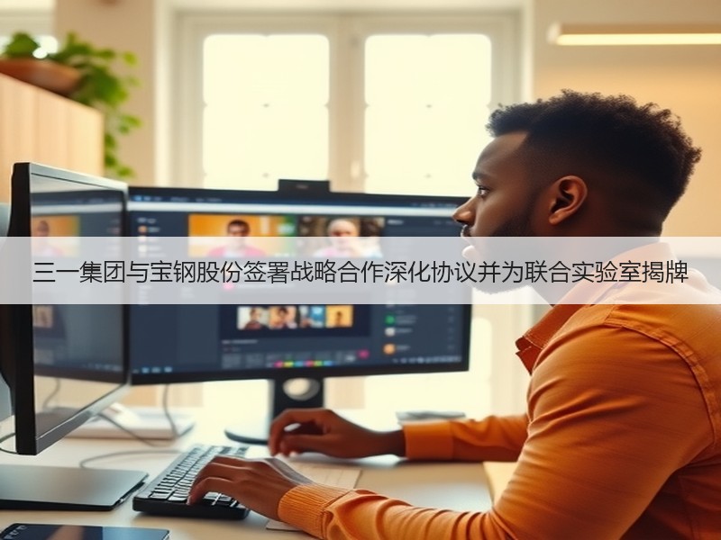 三一集团与宝钢股份签署战略合作深化协议并为联合实验室揭牌