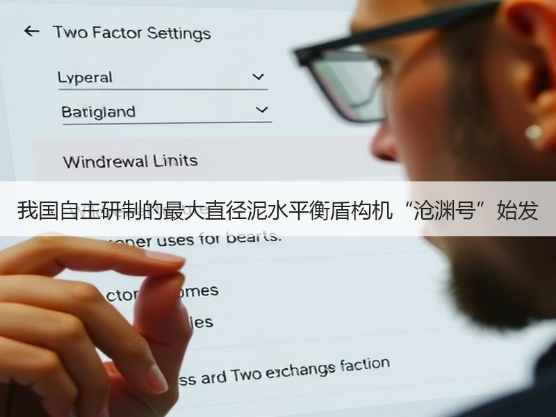 我国自主研制的最大直径泥水平衡盾构机“沧渊号”始发