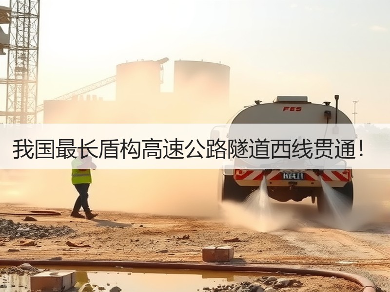 我国最长盾构高速公路隧道西线贯通! 我国最长盾构高速公路隧道西线贯通!