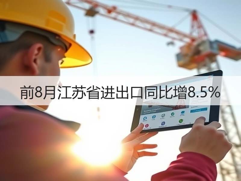 前8月江苏省进出口同比增8.5%