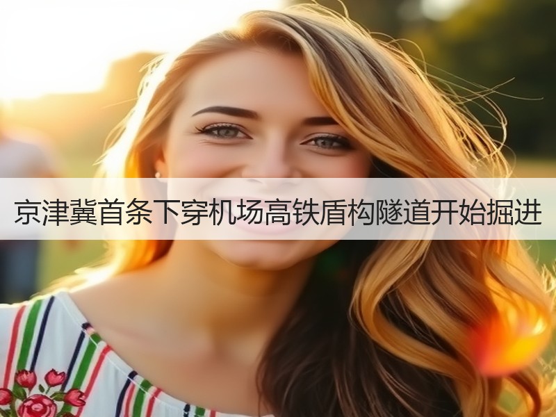 京津冀首条下穿机场高铁盾构隧道开始掘进 京津冀首条下穿机场高铁盾构隧道开始掘进