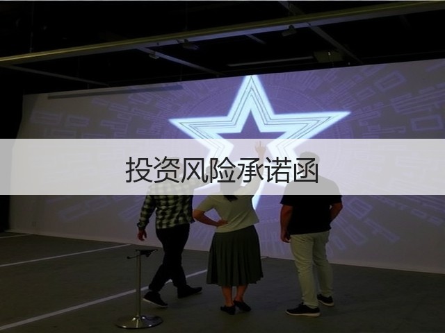 投资风险承诺函(图2)