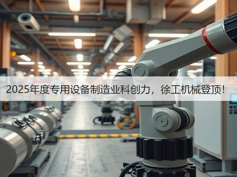 2025年度专用设备制造业科创力,徐工机械登顶! 2025年度专用设备制造业科创力,徐工机械登顶!