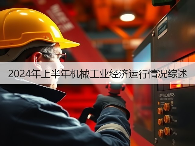 2024年上半年机械工业经济运行情况综述(图1) 2024年上半年机械工业经济运行情况综述(图1)