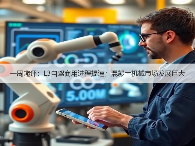 一周趣评:L3自驾商用进程提速;混凝土机械市场发展巨大(图3) 一周趣评:L3自驾商用进程提速;混凝土机械市场发展巨大(图3)