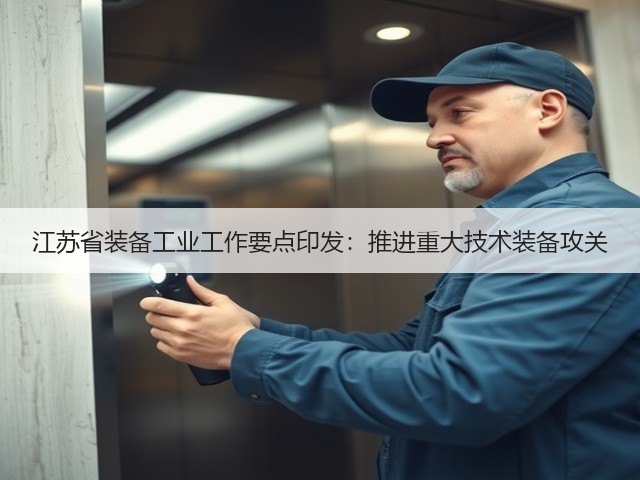 江苏省装备工业工作要点印发：推进重大技术装备攻关(图1)