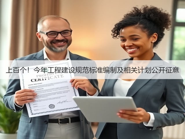 上百个!今年工程建设规范标准编制及相关计划公开征意(图1) 上百个!今年工程建设规范标准编制及相关计划公开征意(图1)
