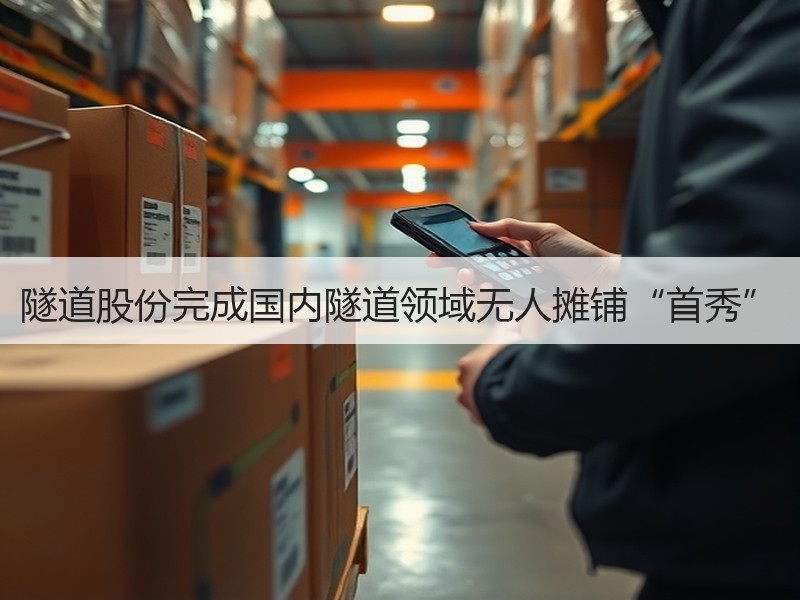 隧道股份完成国内隧道领域无人摊铺“首秀”