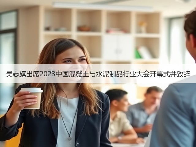 吴志旗出席2023中国混凝土与水泥制品行业大会开幕式并致辞(图1) 吴志旗出席2023中国混凝土与水泥制品行业大会开幕式并致辞(图1)