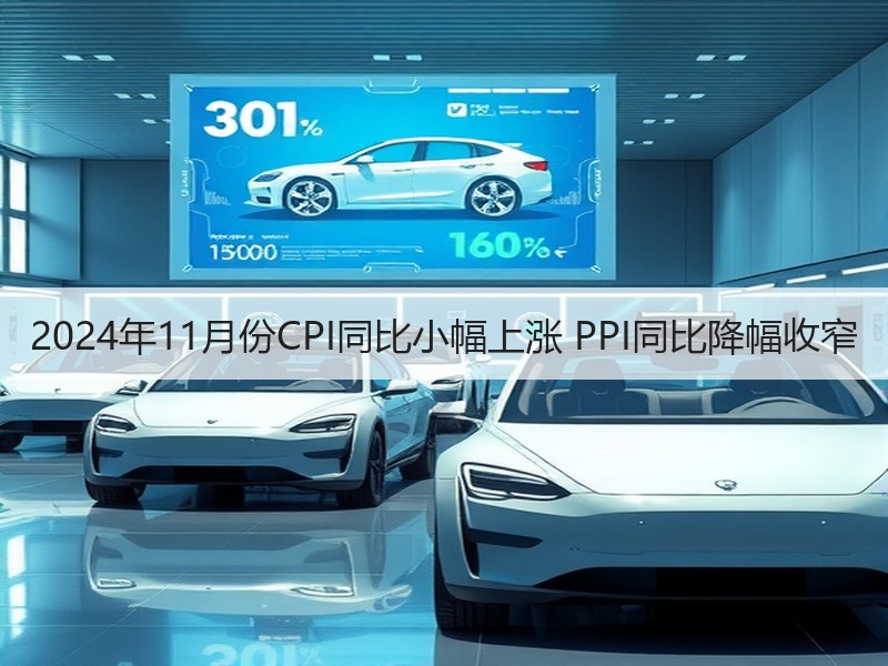 2024年11月份CPI同比小幅上涨 PPI同比降幅收窄