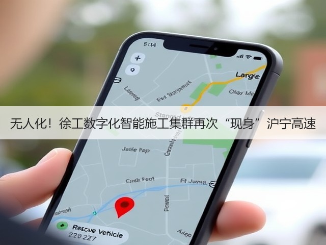 无人化！徐工数字化智能施工集群再次“现身”沪宁高速(图1)