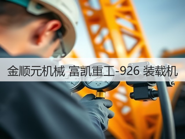 金顺元机械 富凯重工-926 装载机(图3)