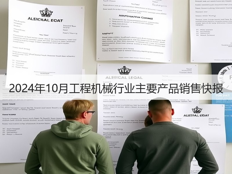 2024年10月工程机械行业主要产品销售快报 2024年10月工程机械行业主要产品销售快报