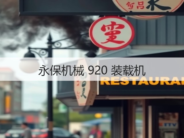 永保机械 920 装载机(图1)