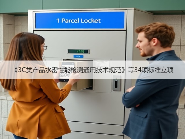 《3C类产品水密性能检测通用技术规范》等34项标准立项(图1) 《3C类产品水密性能检测通用技术规范》等34项标准立项(图1)