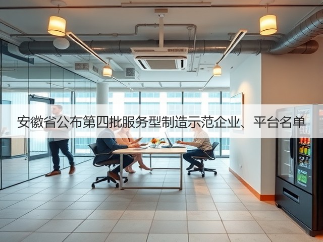 安徽省公布第四批服务型制造示范企业、平台名单(图3) 安徽省公布第四批服务型制造示范企业、平台名单(图3)