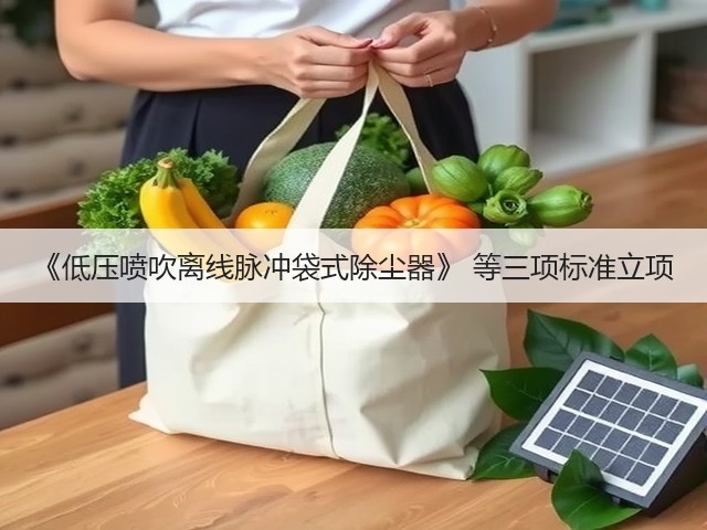 《低压喷吹离线脉冲袋式除尘器》 等三项标准立项(图1)