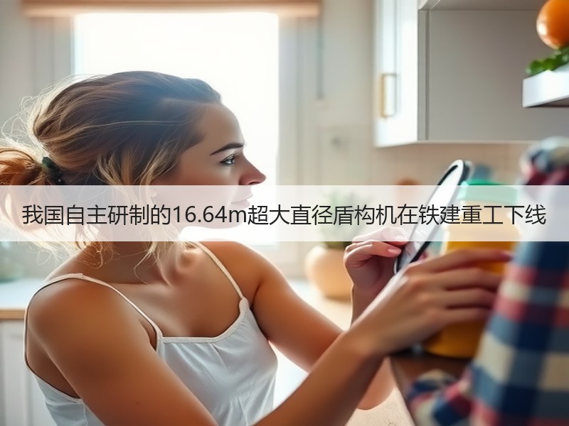 我国自主研制的16.64m超大直径盾构机在铁建重工下线