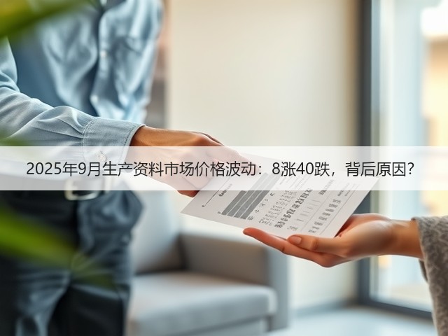 2025年9月生产资料市场价格波动：8涨40跌，背后原因？(图2)