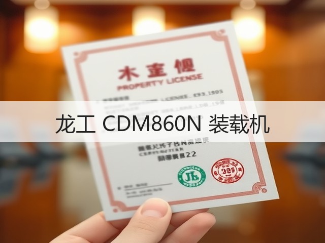 龙工 CDM860N 装载机(图3) 龙工 CDM860N 装载机(图3)