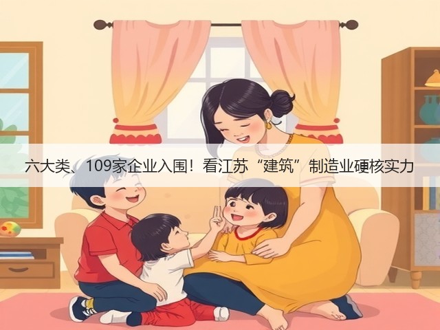 六大类、109家企业入围！看江苏“建筑”制造业硬核实力(图3)