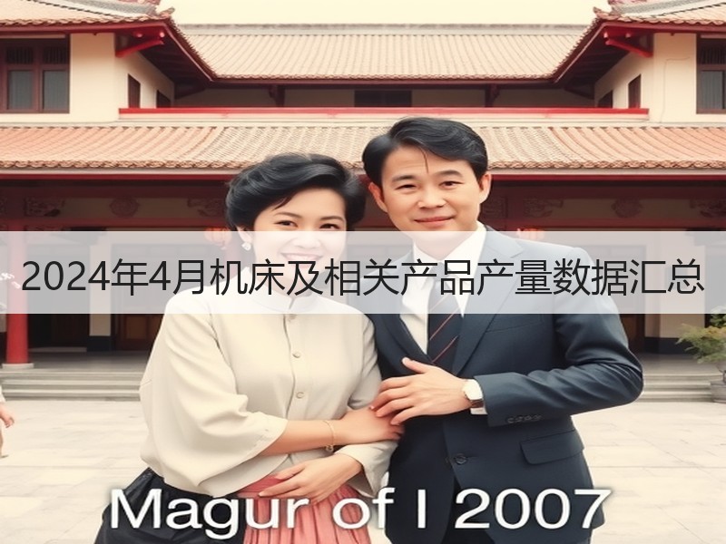 2024年4月机床及相关产品产量数据汇总 2024年4月机床及相关产品产量数据汇总
