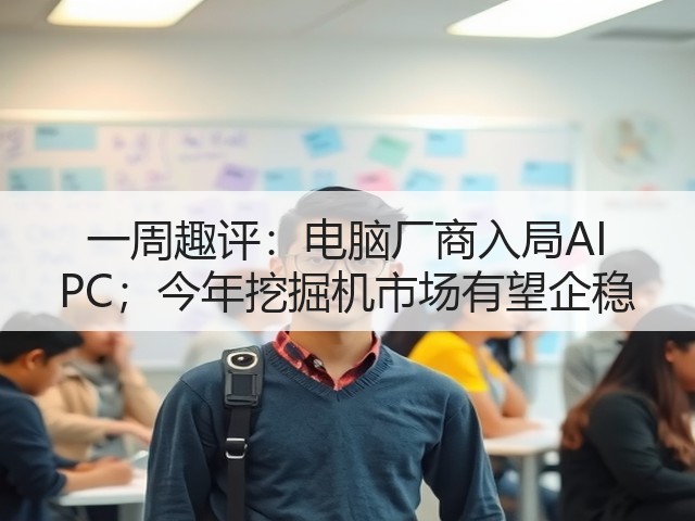 一周趣评:电脑厂商入局AI PC;今年挖掘机市场有望企稳(图2) 一周趣评:电脑厂商入局AI PC;今年挖掘机市场有望企稳(图2)