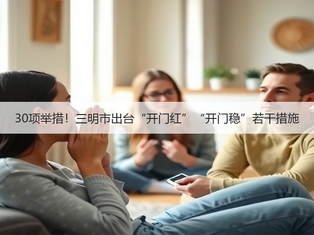 30项举措！三明市出台“开门红”“开门稳”若干措施(图3)