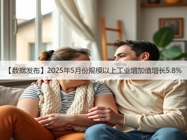 【数据发布】2025年5月份规模以上工业增加值增长5.8%(图3) 【数据发布】2025年5月份规模以上工业增加值增长5.8%(图3)