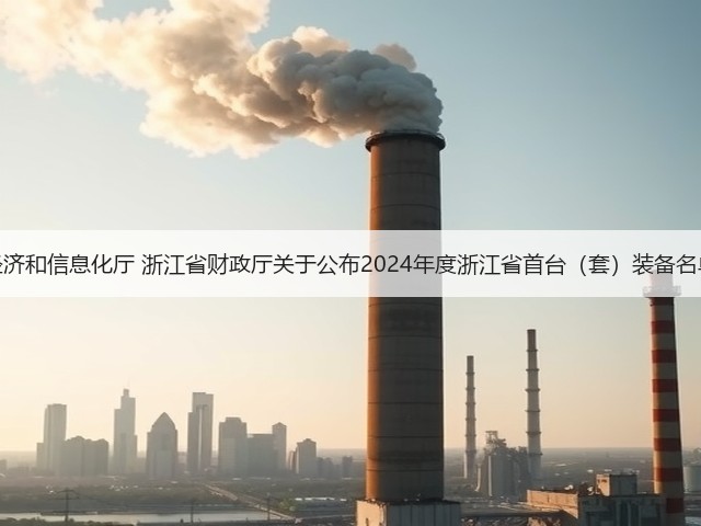 浙江省经济和信息化厅 浙江省财政厅关于公布2024年度浙江省首台（套）装备名单的通知(图2)