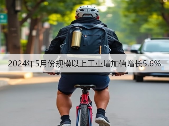 2024年5月份规模以上工业增加值增长5.6%(图1) 2024年5月份规模以上工业增加值增长5.6%(图1)