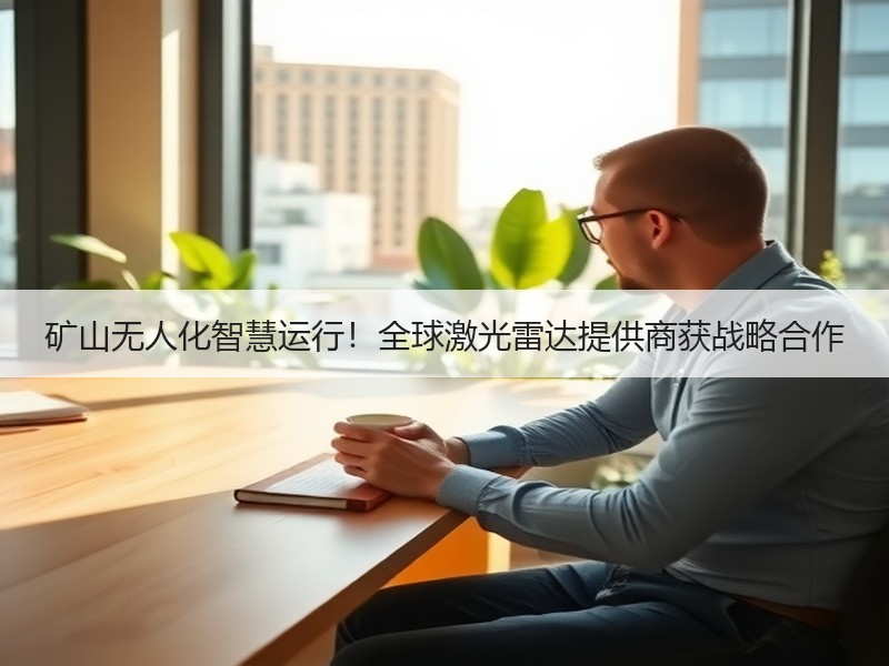 矿山无人化智慧运行！全球激光雷达提供商获战略合作