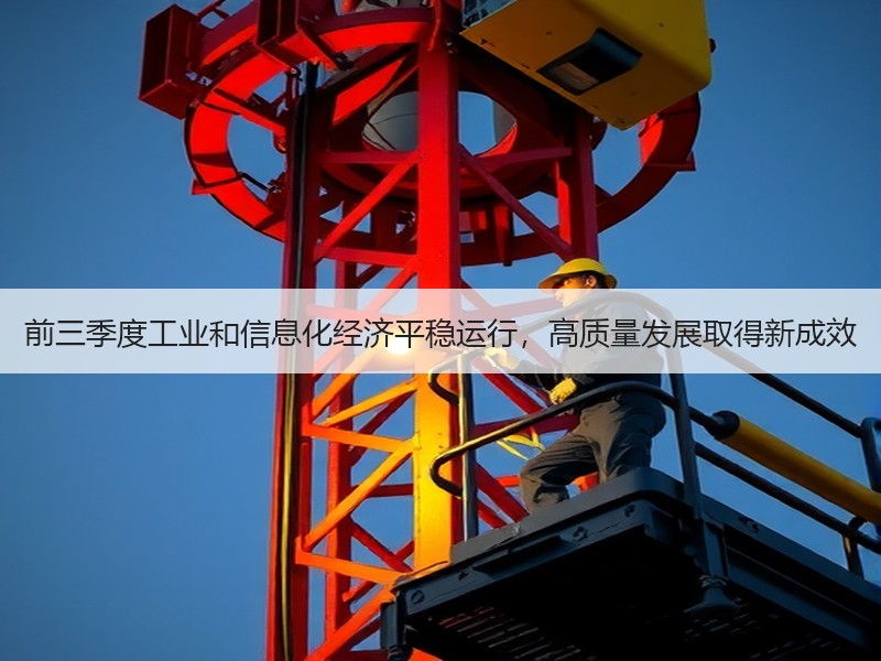 前三季度工业和信息化经济平稳运行，高质量发展取得新成效