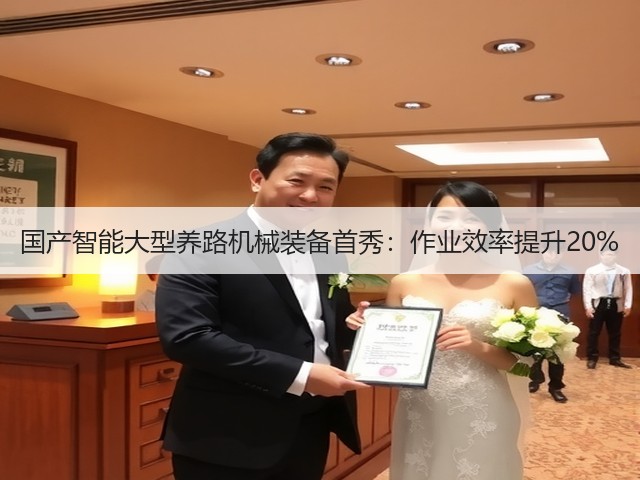 国产智能大型养路机械装备首秀：作业效率提升20%(图3)