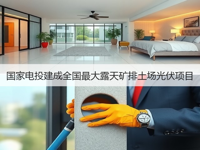 国家电投建成全国最大露天矿排土场光伏项目(图3)