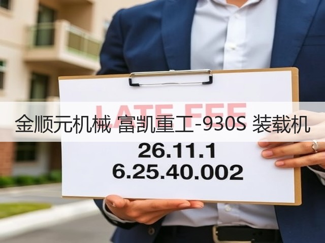 金顺元机械 富凯重工-930S 装载机(图2)