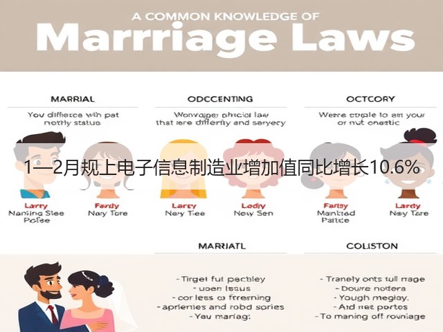 1—2月规上电子信息制造业增加值同比增长10.6%(图2) 1—2月规上电子信息制造业增加值同比增长10.6%(图2)