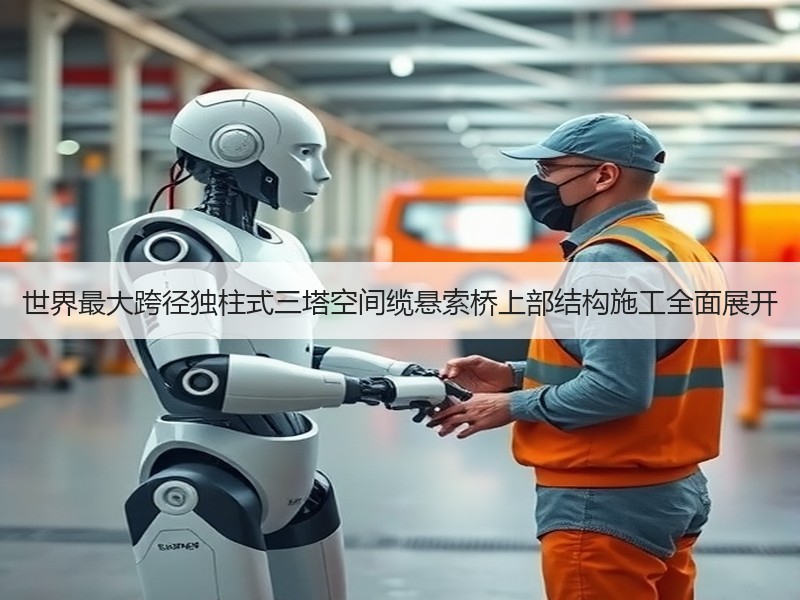 世界最大跨径独柱式三塔空间缆悬索桥上部结构施工全面展开