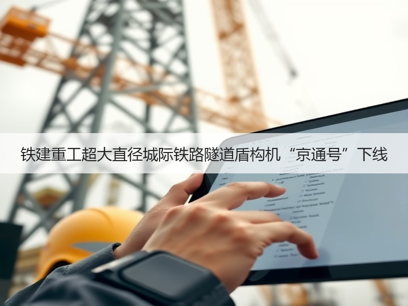 铁建重工超大直径城际铁路隧道盾构机“京通号”下线 铁建重工超大直径城际铁路隧道盾构机“京通号”下线