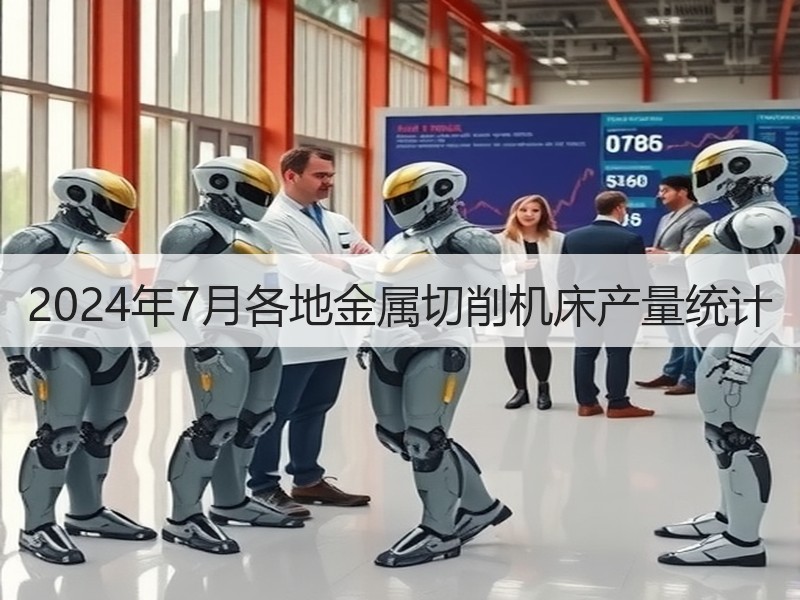 2024年7月各地金属切削机床产量统计 2024年7月各地金属切削机床产量统计