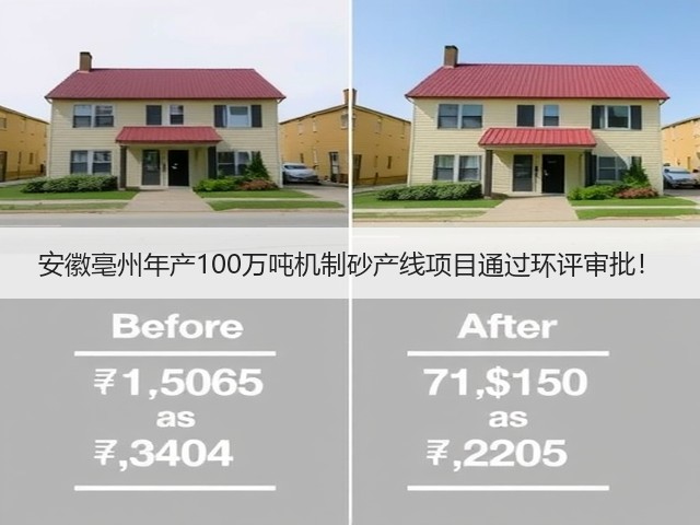 安徽亳州年产100万吨机制砂产线项目通过环评审批!(图1) 安徽亳州年产100万吨机制砂产线项目通过环评审批!(图1)