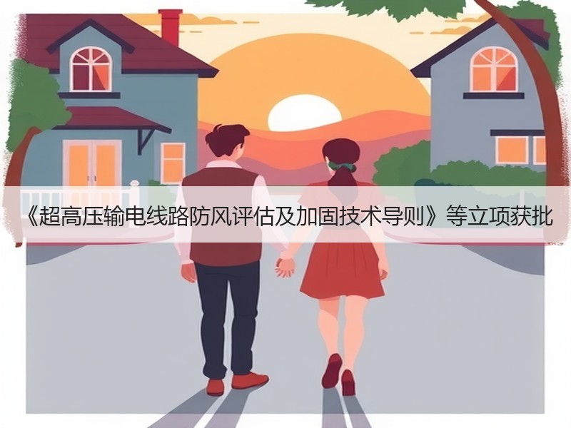 《超高压输电线路防风评估及加固技术导则》等立项获批