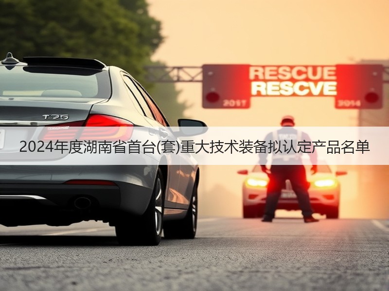 2024年度湖南省首台(套)重大技术装备拟认定产品名单 2024年度湖南省首台(套)重大技术装备拟认定产品名单