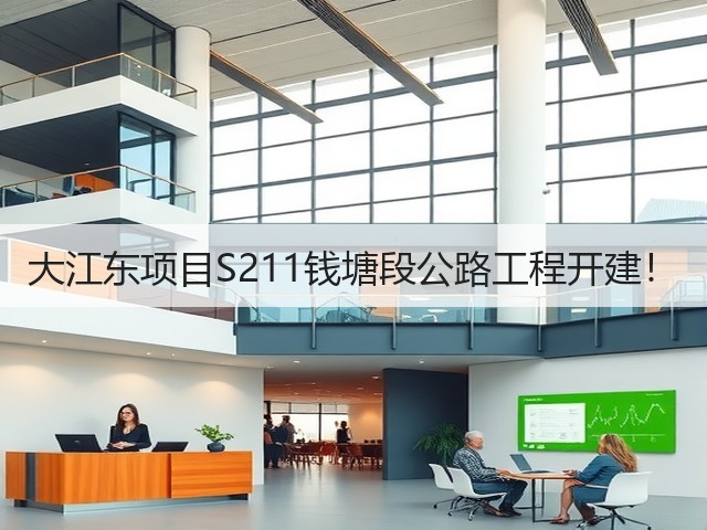 大江东项目S211钱塘段公路工程开建！(图2)