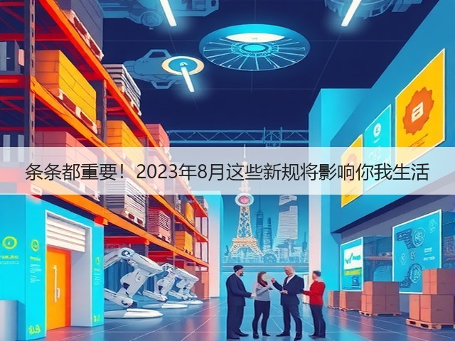 条条都重要!2023年8月这些新规将影响你我生活(图2) 条条都重要!2023年8月这些新规将影响你我生活(图2)