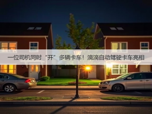 一位司机同时“开”多辆卡车!滴滴自动驾驶卡车亮相(图3) 一位司机同时“开”多辆卡车!滴滴自动驾驶卡车亮相(图3)